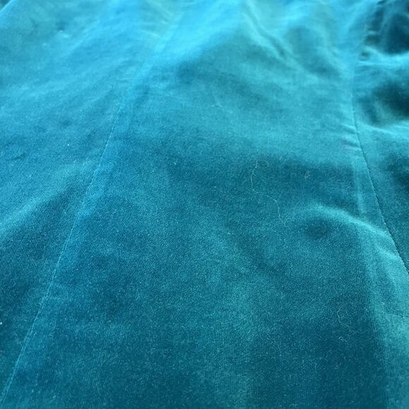 VIntage Blazer Womens 7/8 Green Velvet Mark Hober 70s Prep Royal Irish Christmas - Picture 13 of 15